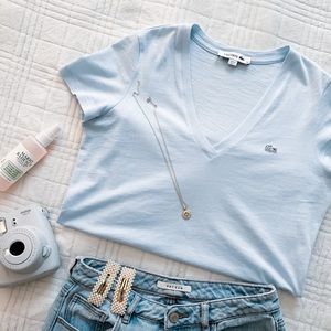 BABY BLUE NEW LACOSTE TOP!